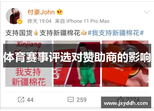 体育赛事评选对赞助商的影响