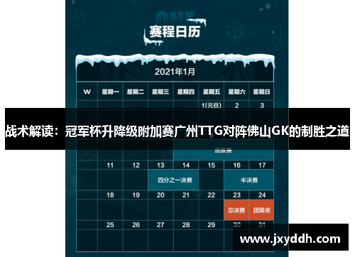战术解读：冠军杯升降级附加赛广州TTG对阵佛山GK的制胜之道